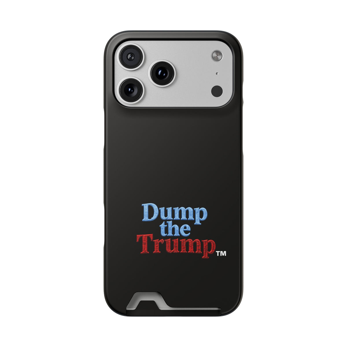 DT Trump iPhone/Samsung Case With Card Holder (BLACK)