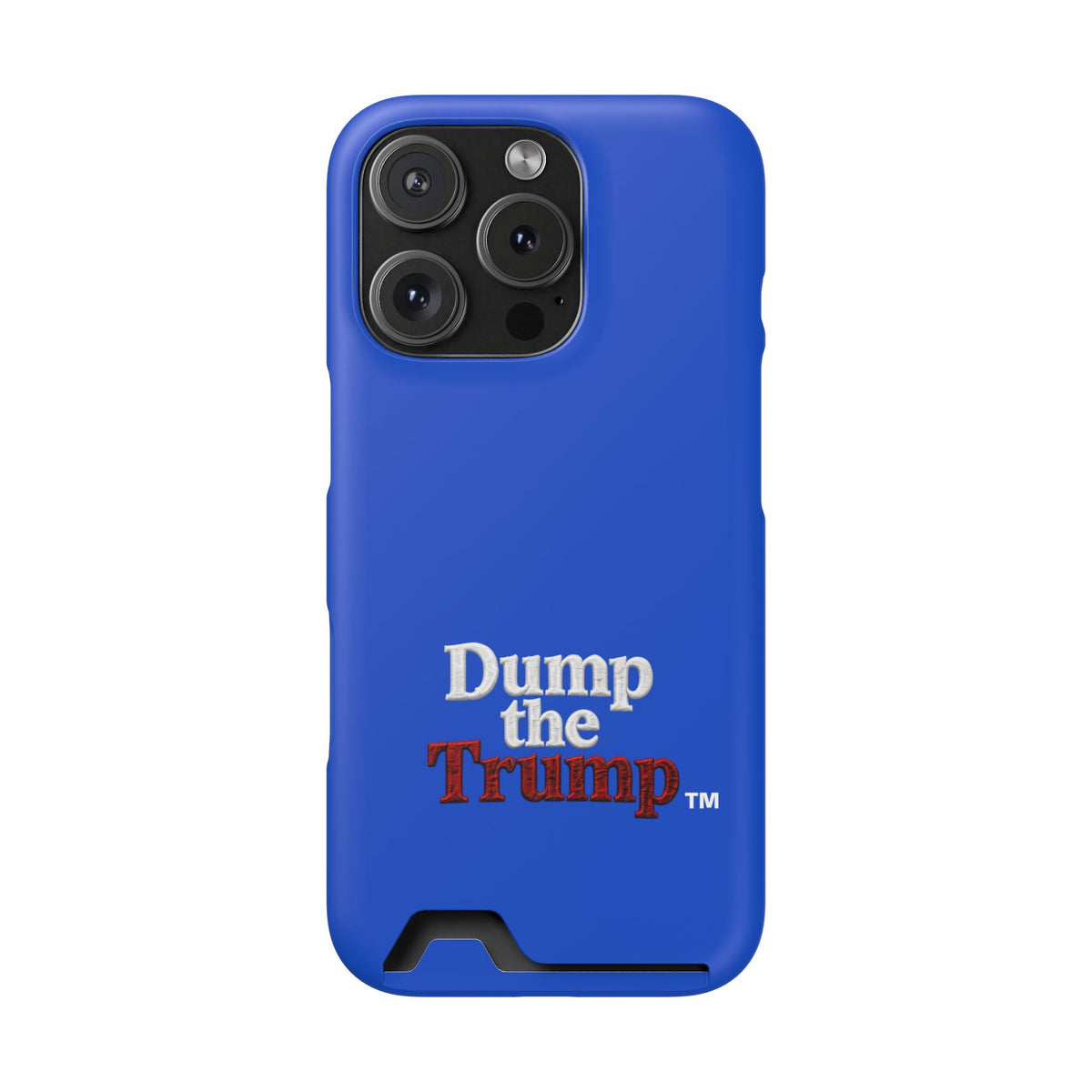 DT Trump iPhone/Samsung Case With Card Holder (BLUE)