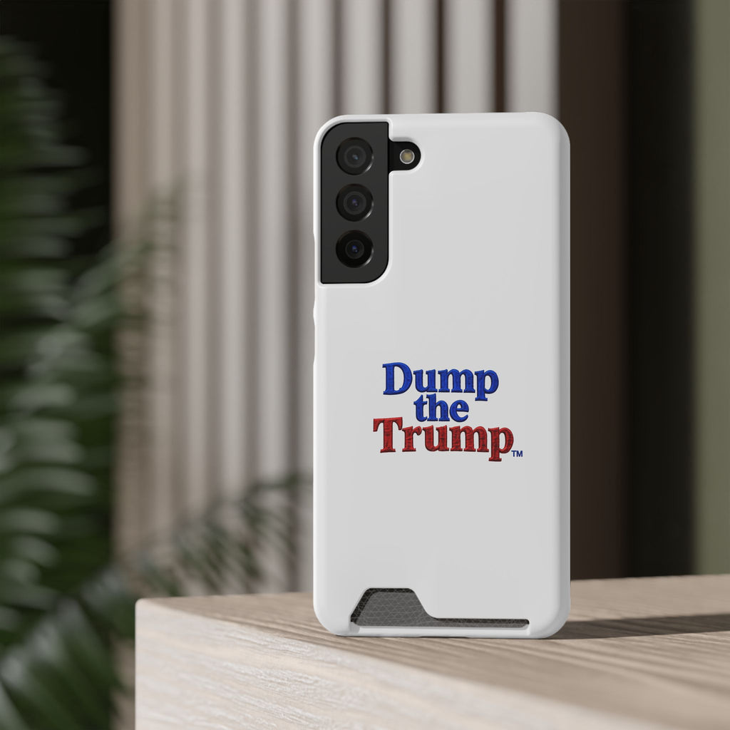 DT Trump iPhone/Samsung Case With Card Holder (WHITE)