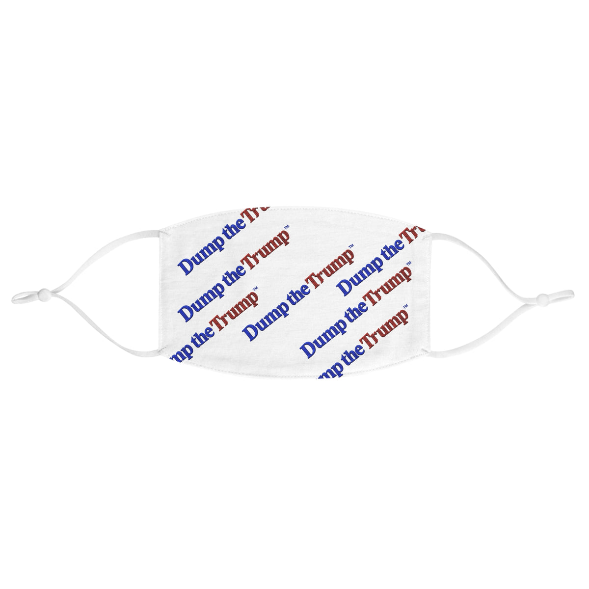 DT Trump Face Mask — “Dump the Trump” Repeated Print