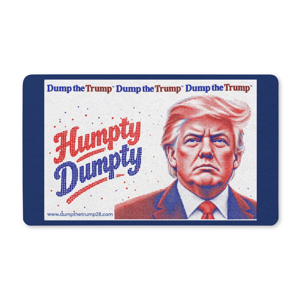 DT Trump Humpty Dumpty Polyester Doormat 30"x18" (Navy)