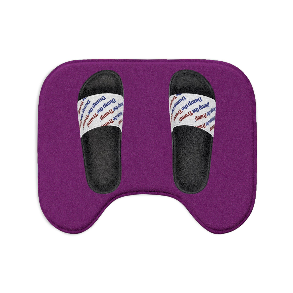 DT Trump Bath Mat Set — 3-Piece Décor (Purple)