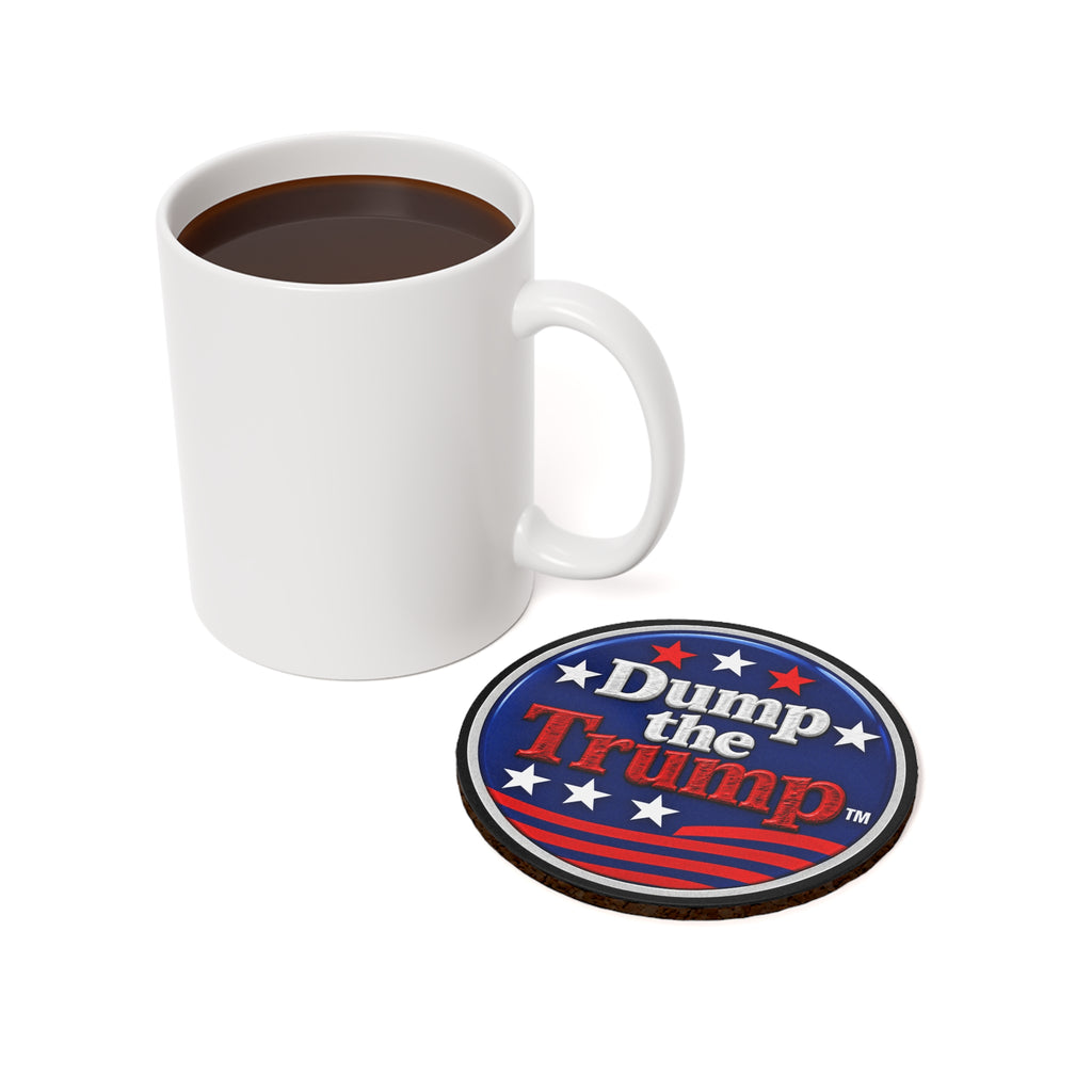 Dump the Trump Cork Back Coaster