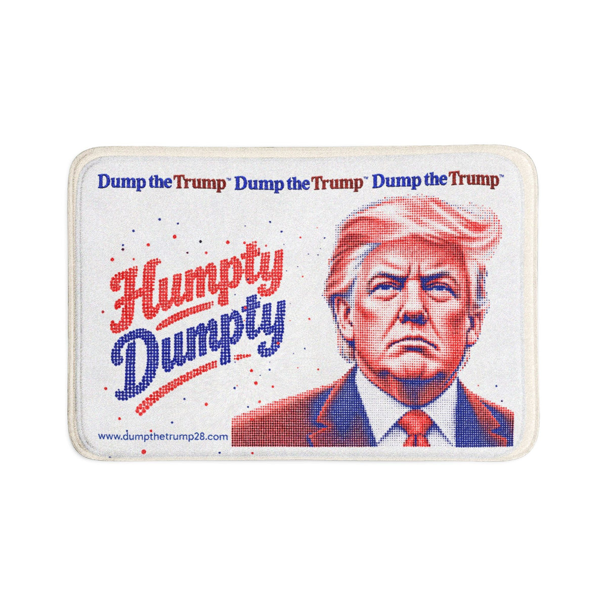 DT Trump Bath Mat Set — 3-Piece Décor (Beige)