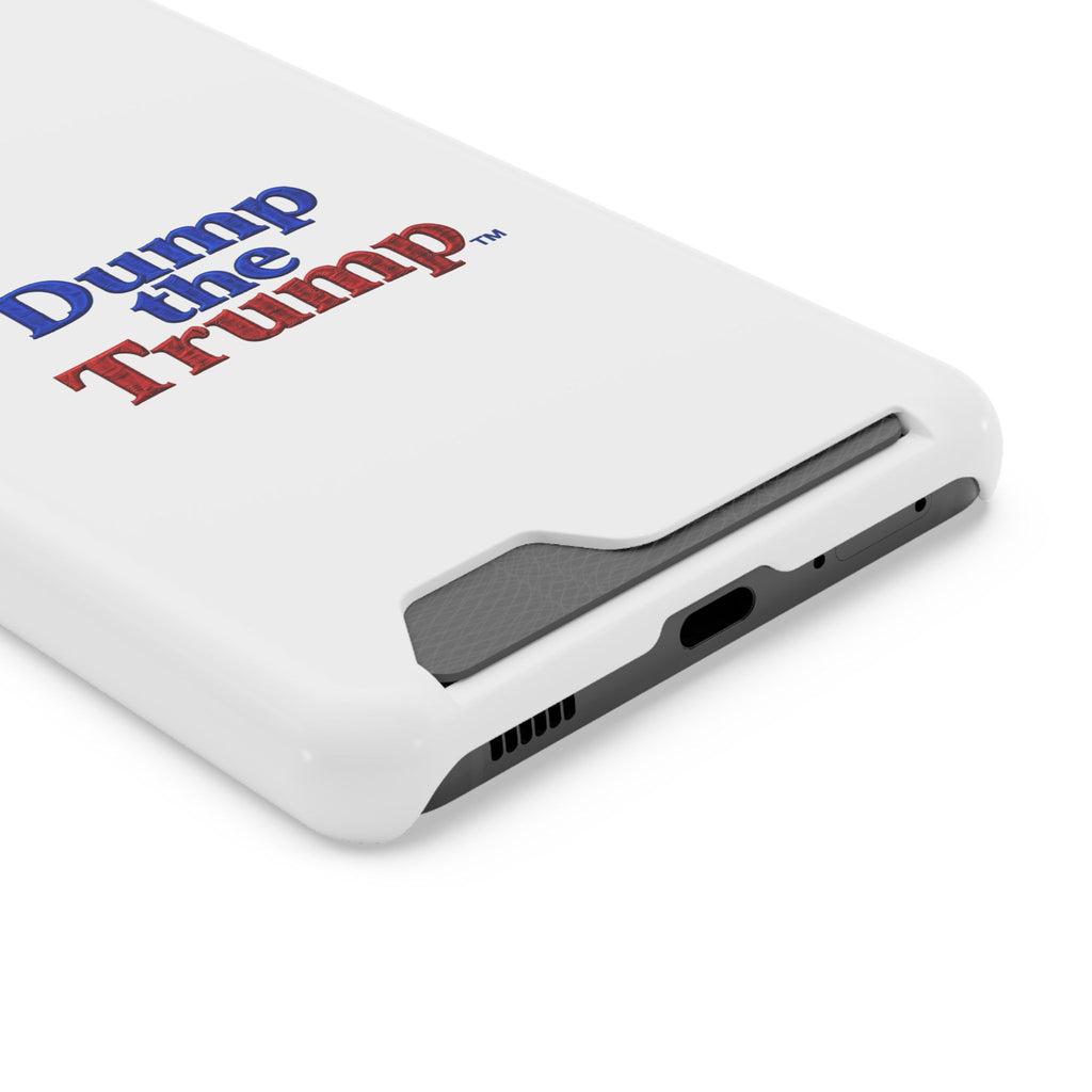 DT Trump iPhone/Samsung Case With Card Holder (WHITE)