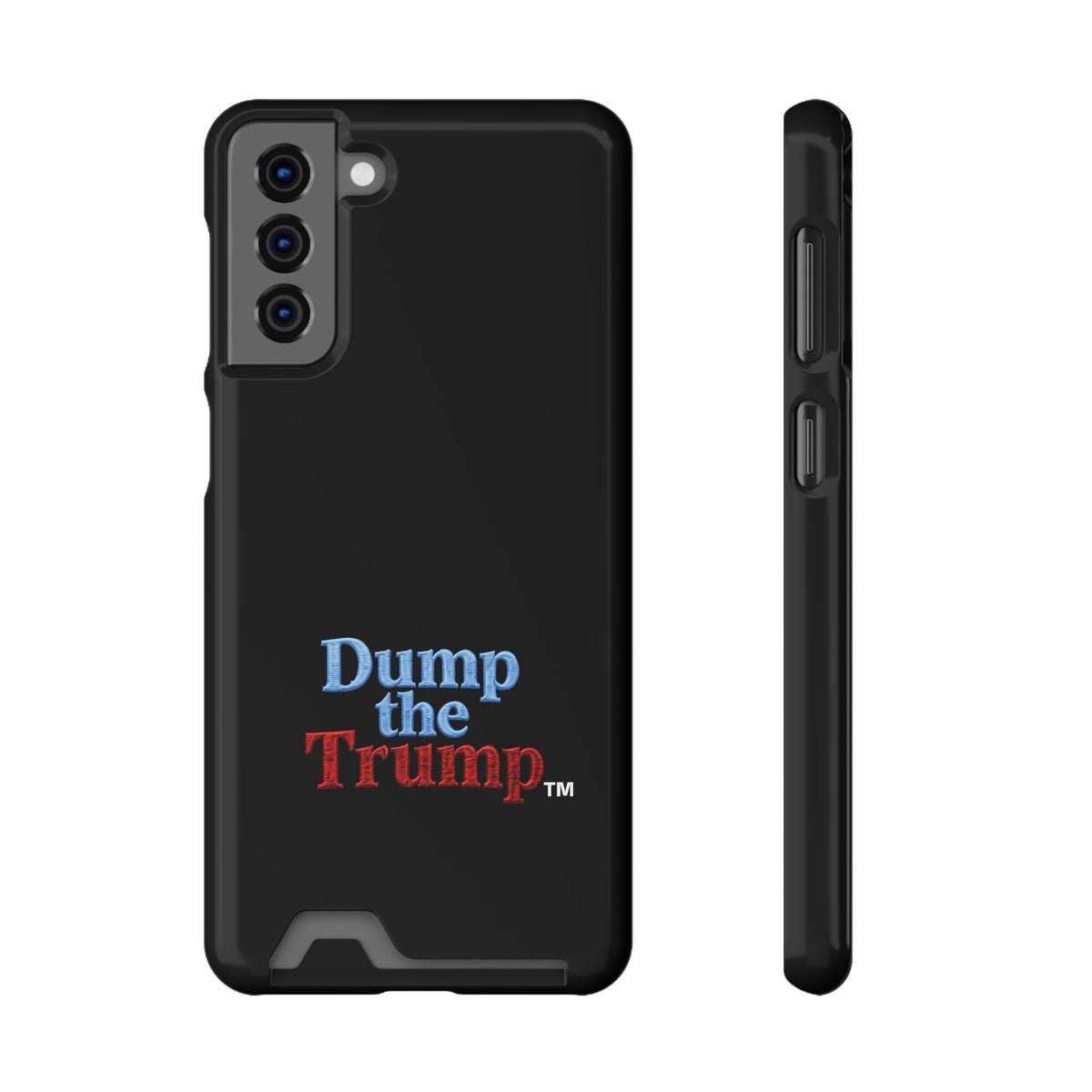 DT Trump iPhone/Samsung Case With Card Holder (BLACK)