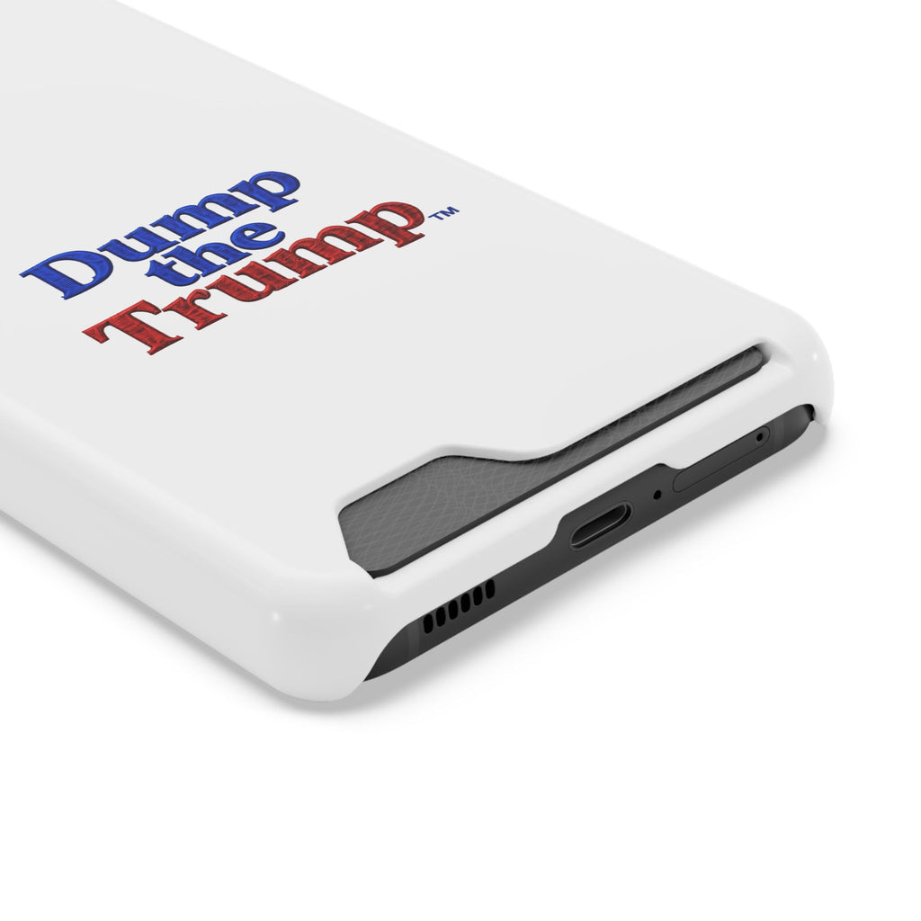 DT Trump iPhone/Samsung Case With Card Holder (WHITE)