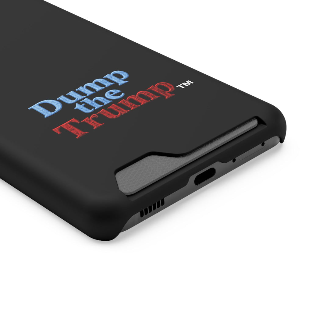 DT Trump iPhone/Samsung Case With Card Holder (BLACK)