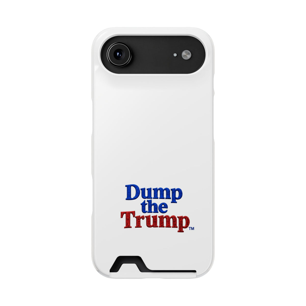 DT Trump iPhone/Samsung Case With Card Holder (WHITE)