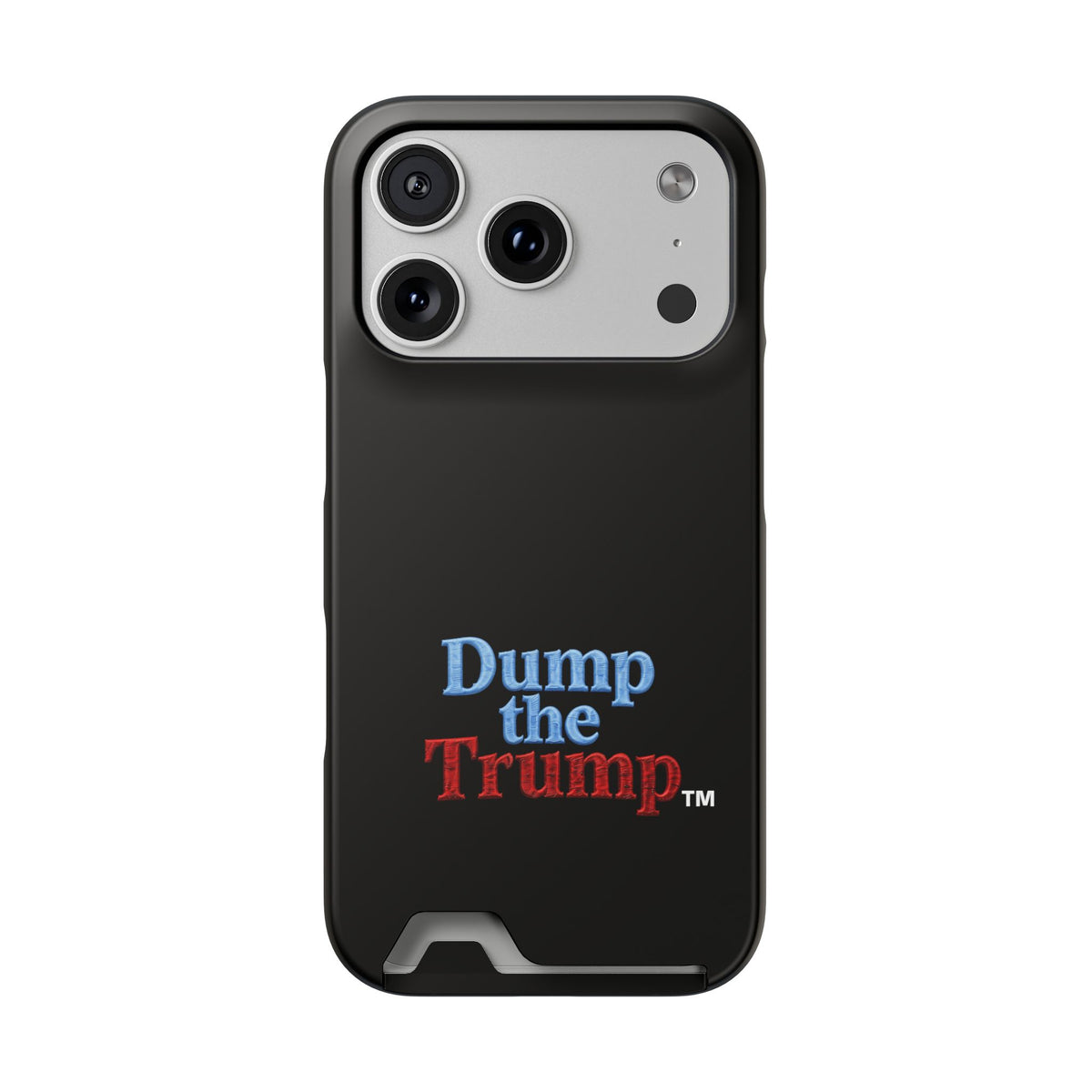 DT Trump iPhone/Samsung Case With Card Holder (BLACK)