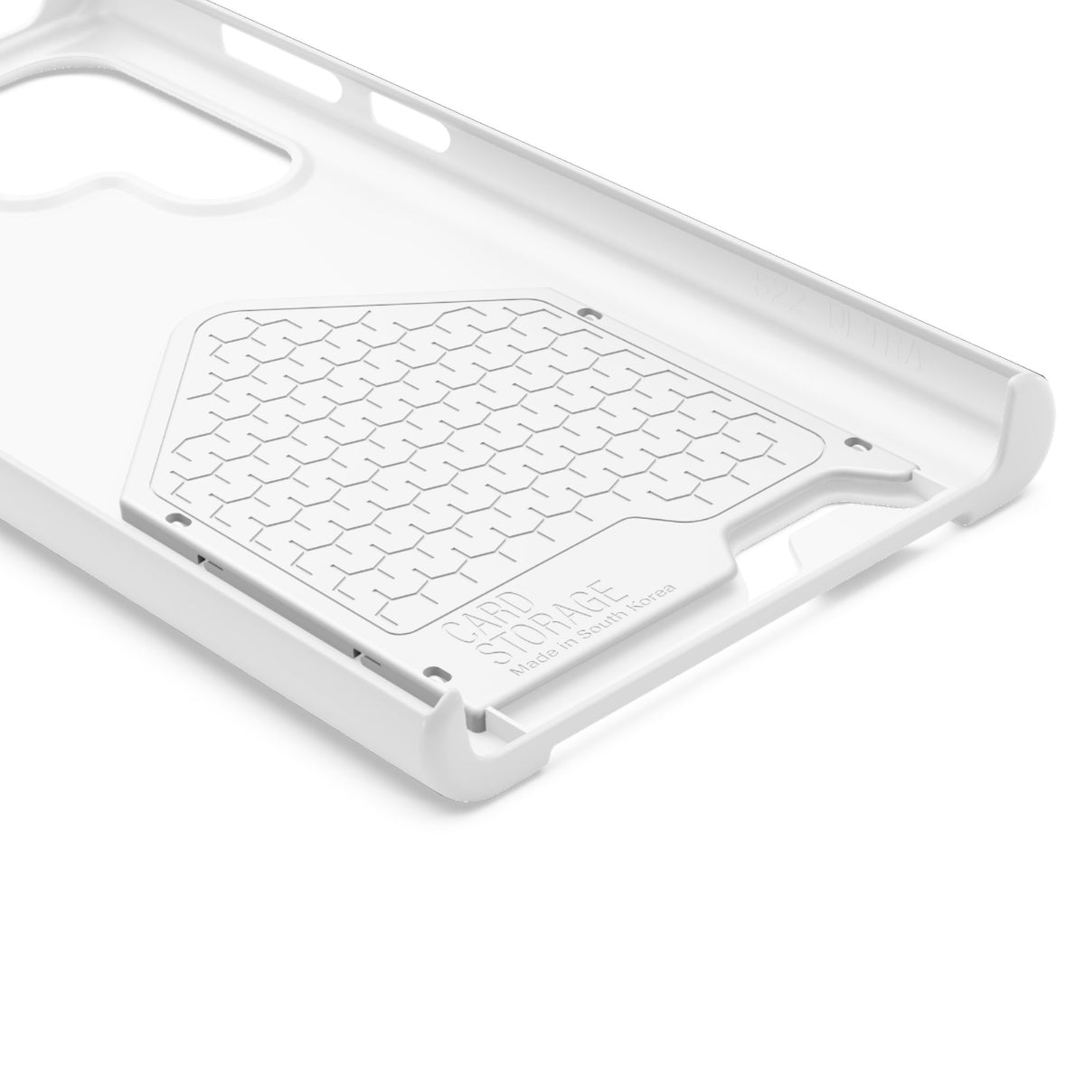 DT Trump iPhone/Samsung Case With Card Holder (WHITE)