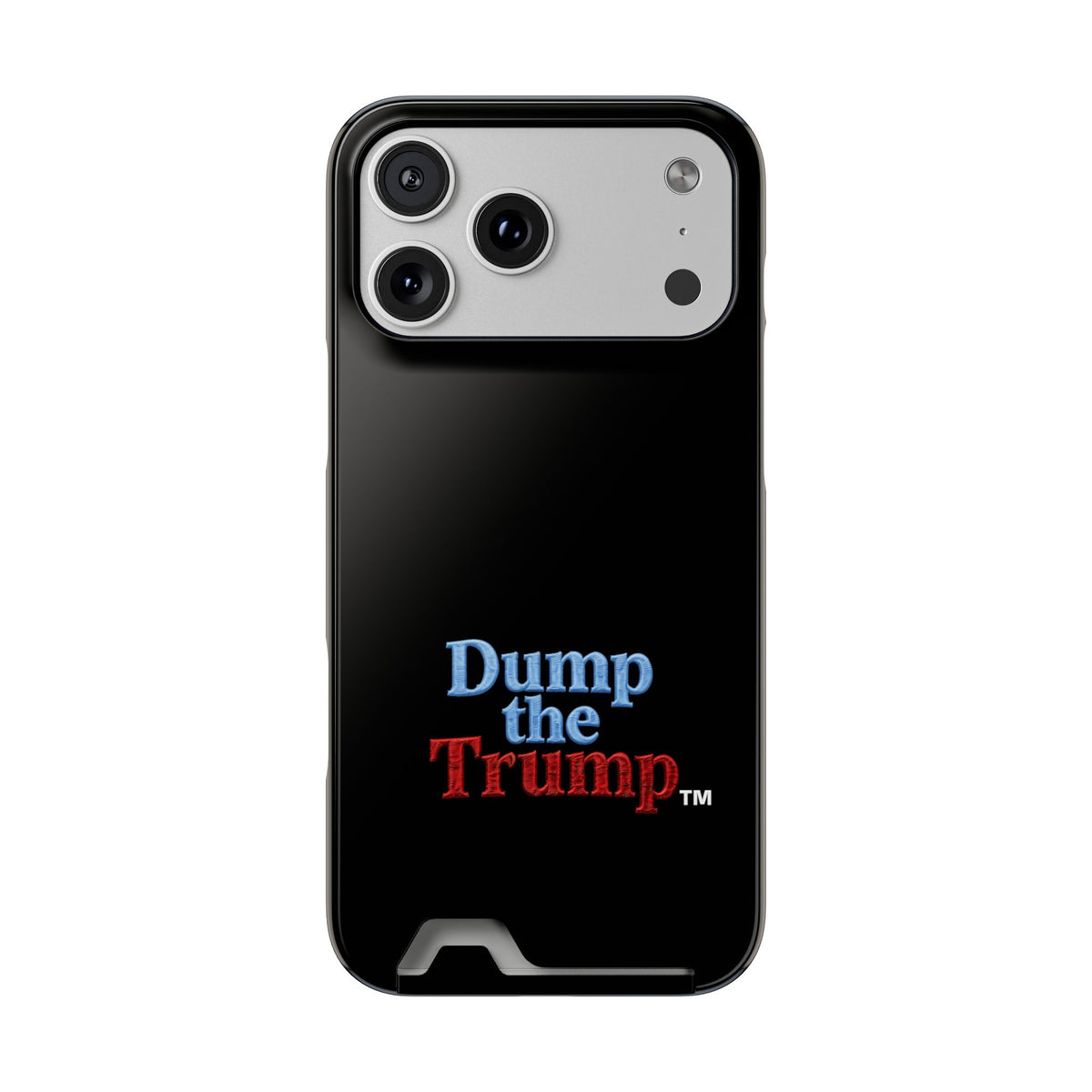 DT Trump iPhone/Samsung Case With Card Holder (BLACK)