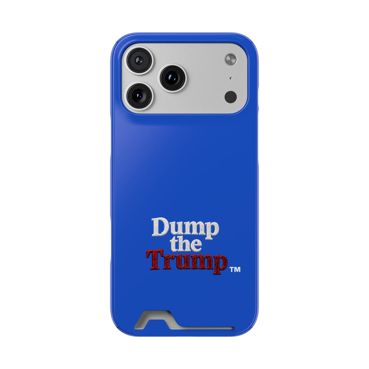 DT Trump iPhone/Samsung Case With Card Holder (BLUE)