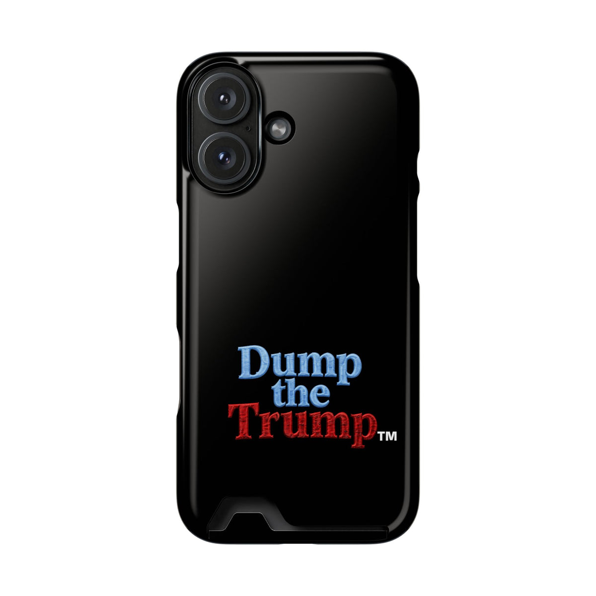 DT Trump iPhone/Samsung Case With Card Holder (BLACK)