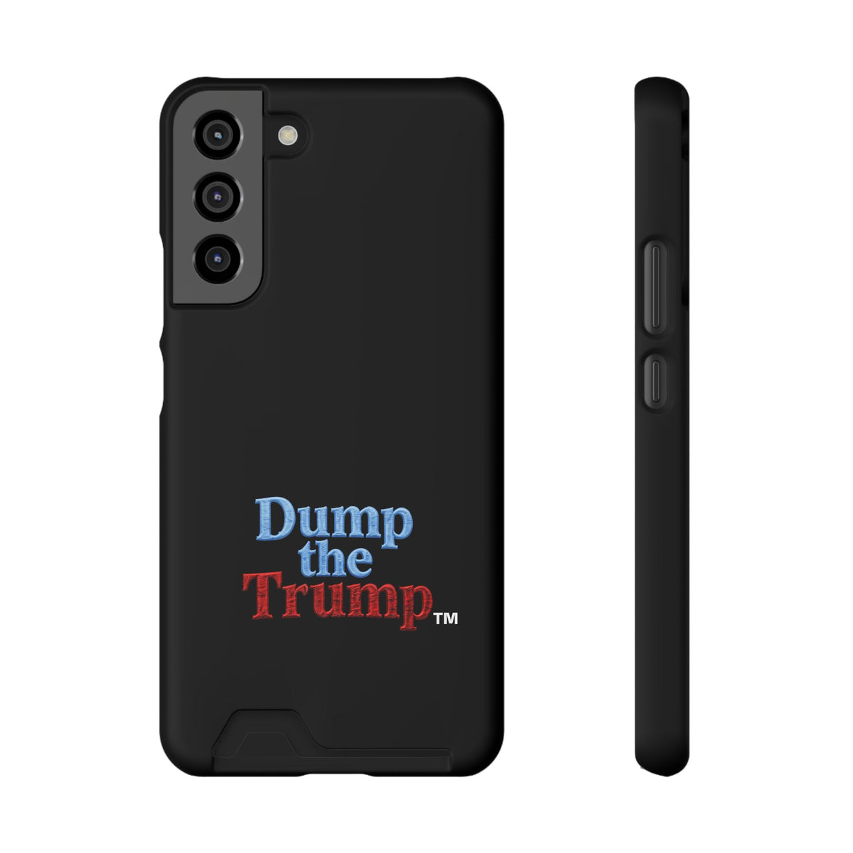 DT Trump iPhone/Samsung Case With Card Holder (BLACK)