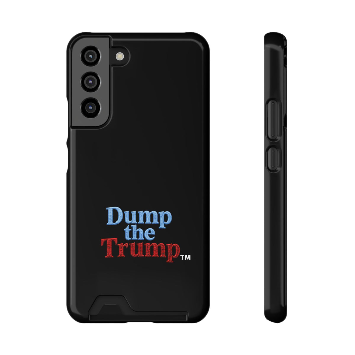 DT Trump iPhone/Samsung Case With Card Holder (BLACK)