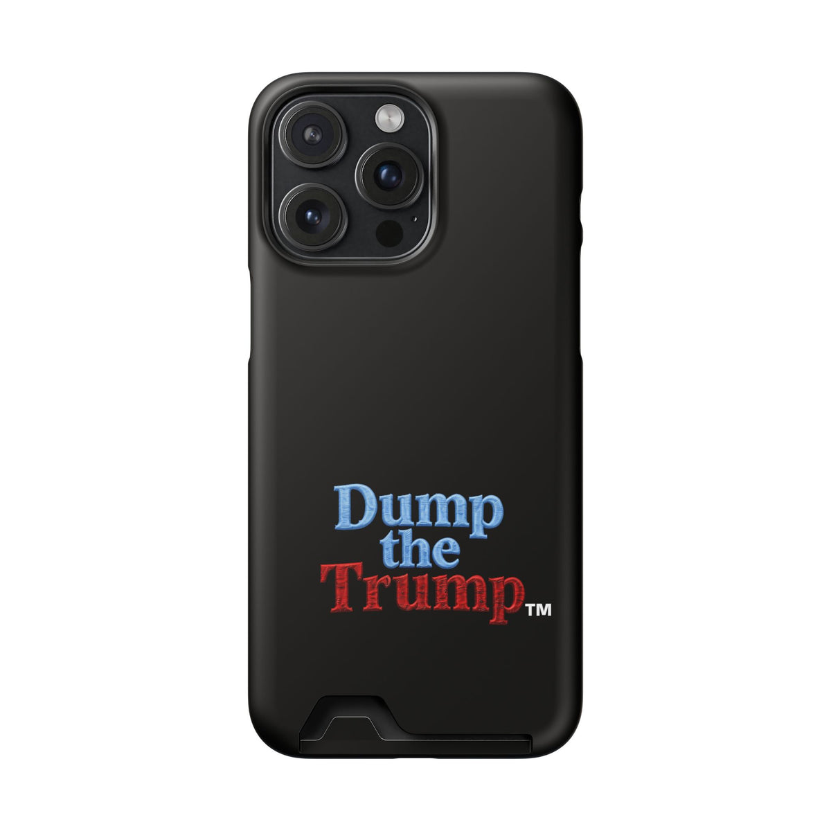DT Trump iPhone/Samsung Case With Card Holder (BLACK)