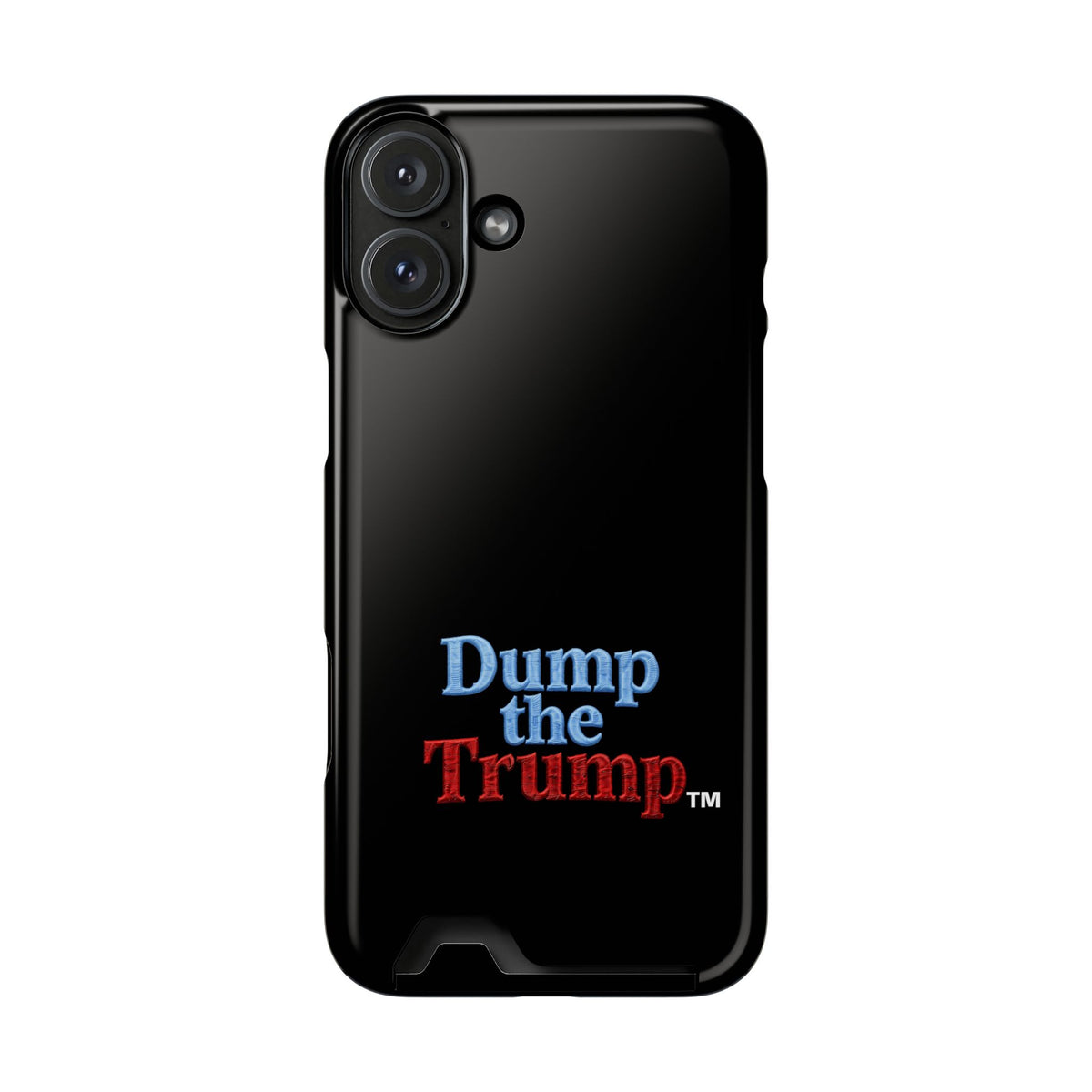 DT Trump iPhone/Samsung Case With Card Holder (BLACK)
