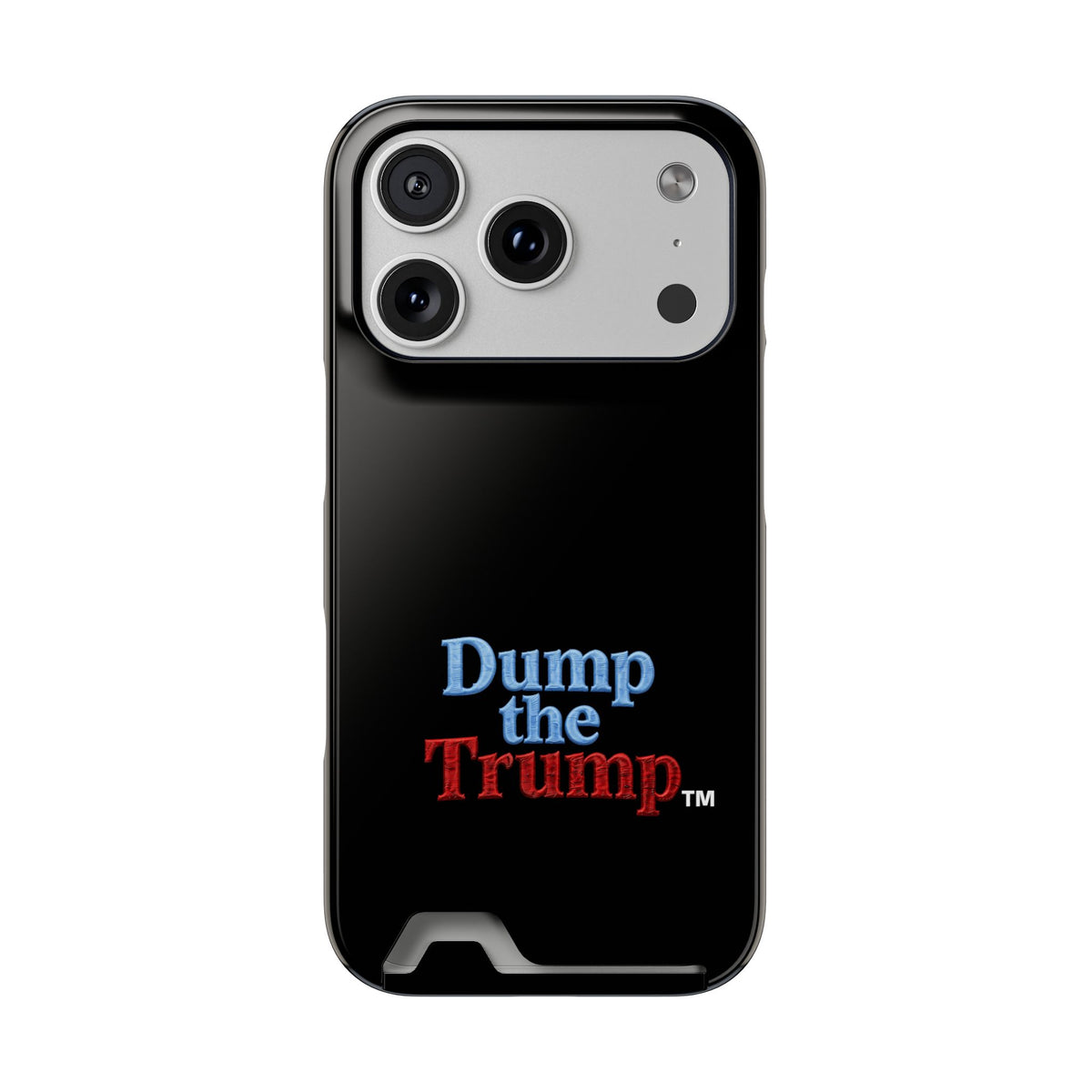DT Trump iPhone/Samsung Case With Card Holder (BLACK)