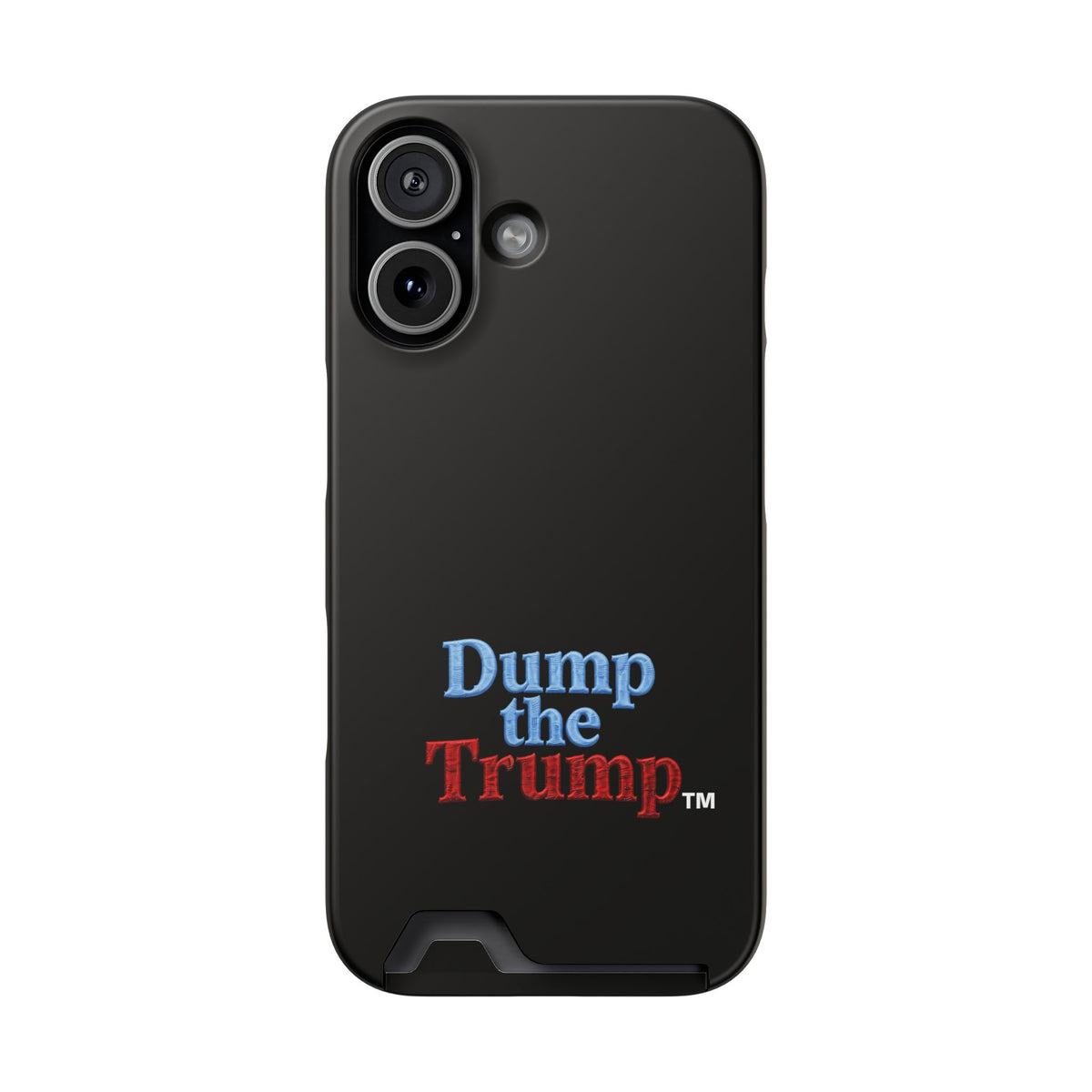 DT Trump iPhone/Samsung Case With Card Holder (BLACK)
