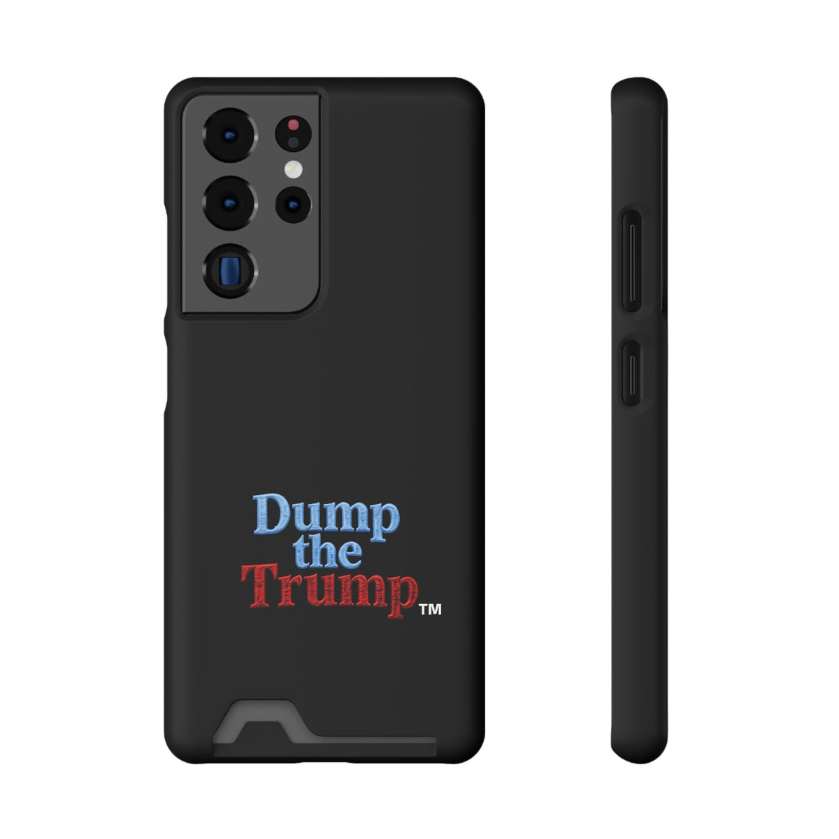 DT Trump iPhone/Samsung Case With Card Holder (BLACK)