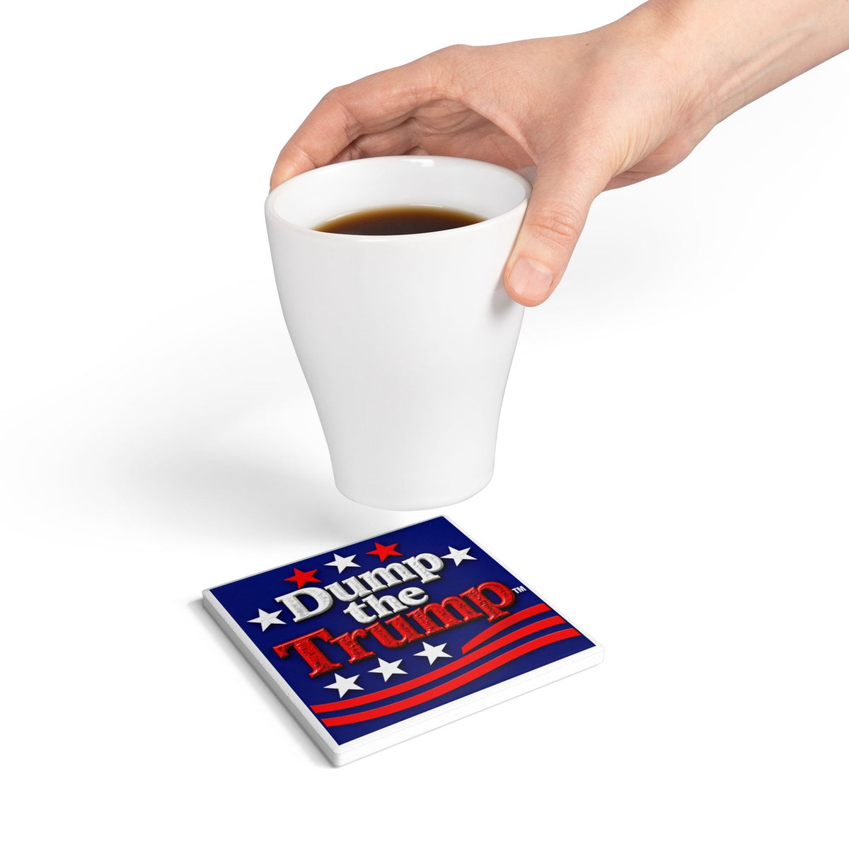 Dump the Trump Ceramic Coaster