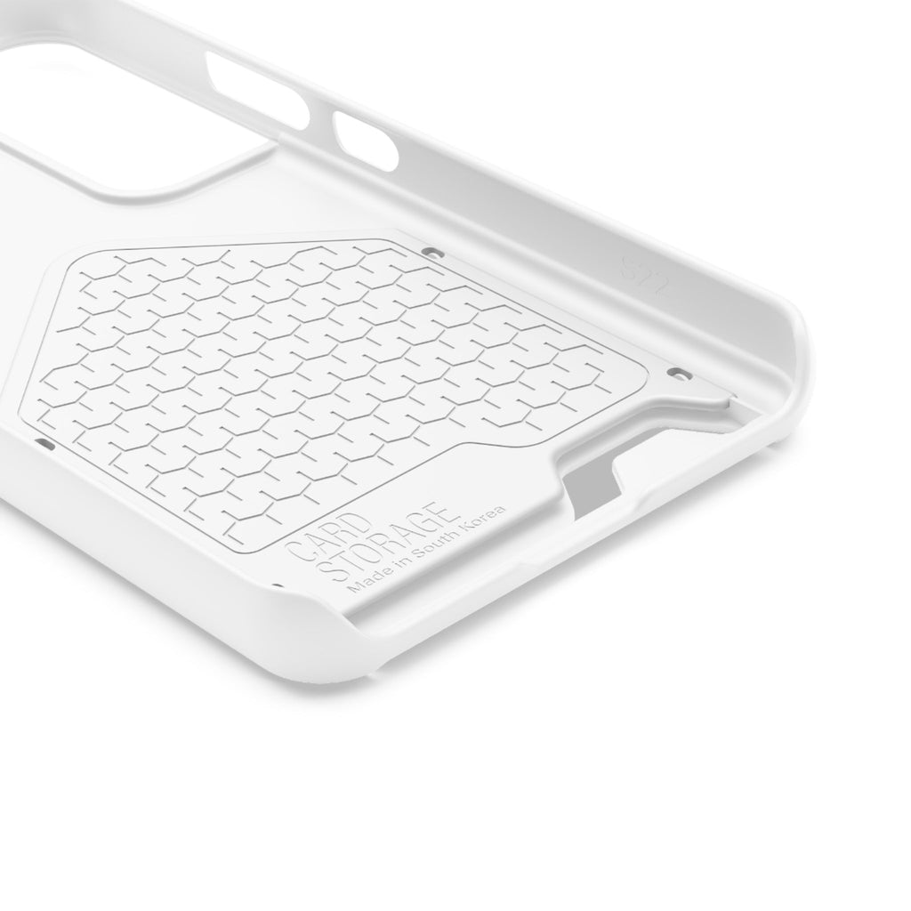 DT Trump iPhone/Samsung Case With Card Holder (WHITE)