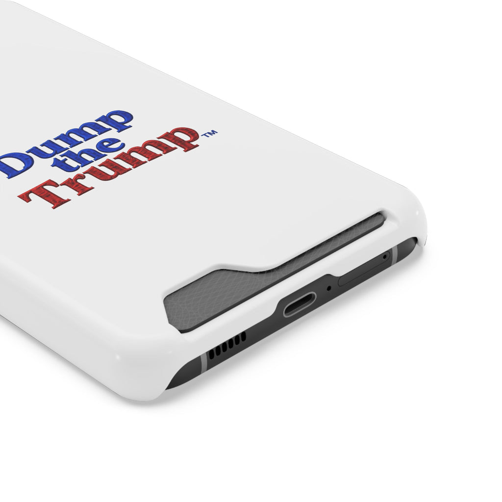 DT Trump iPhone/Samsung Case With Card Holder (WHITE)